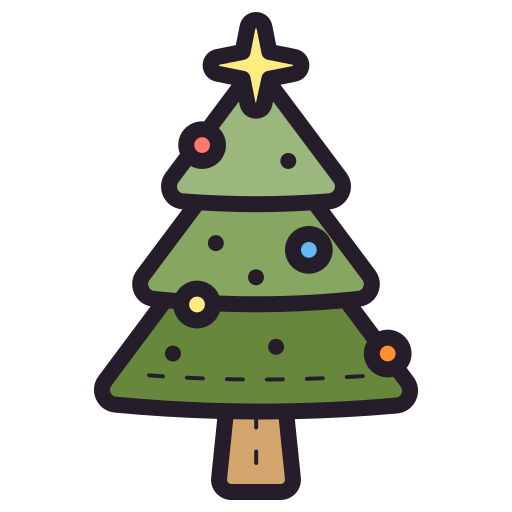 árbol de navidad Generic color lineal-color icono