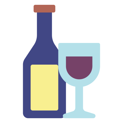 bebida de vino Generic color fill icono