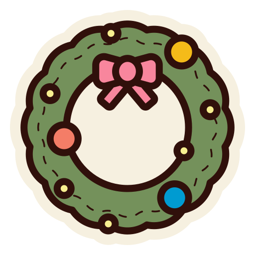 Wreath Generic color lineal-color icon
