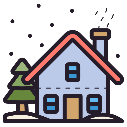 casa d'inverno Generic color lineal-color icona