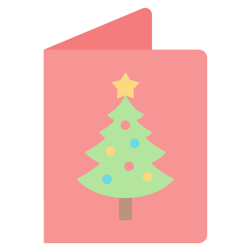 tarjeta de navidad Generic color fill icono