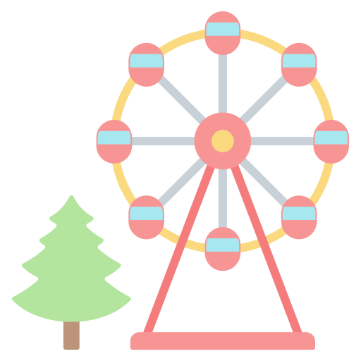 Ferris wheel Generic color fill icon