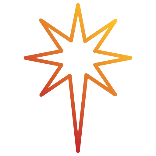 gwiazda północna Generic gradient outline ikona