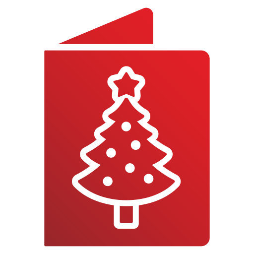 tarjeta de navidad Generic gradient fill icono
