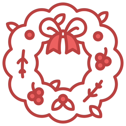 Wreath Generic color lineal-color icon