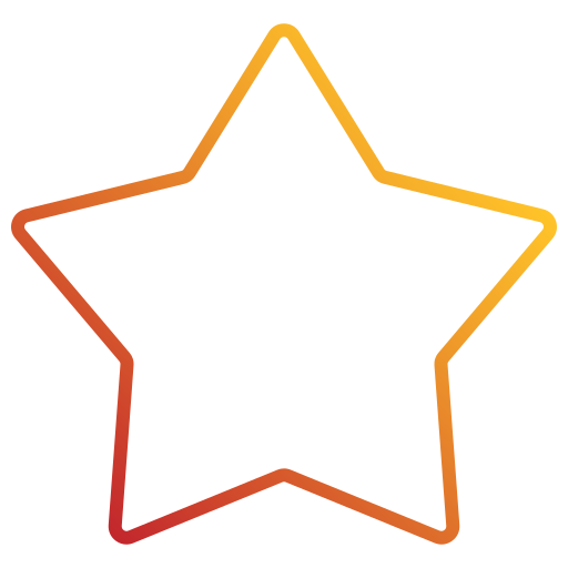 Star Generic gradient outline icon