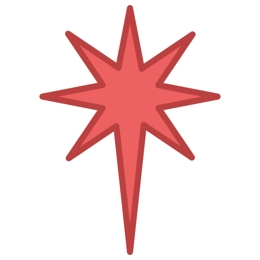 Полярная звезда Generic color lineal-color иконка