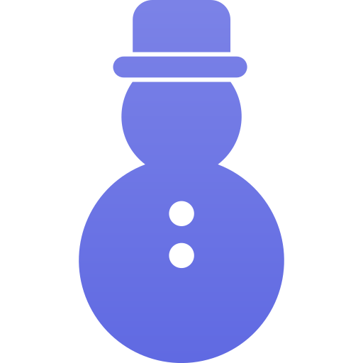 pupazzo di neve Generic color fill icona