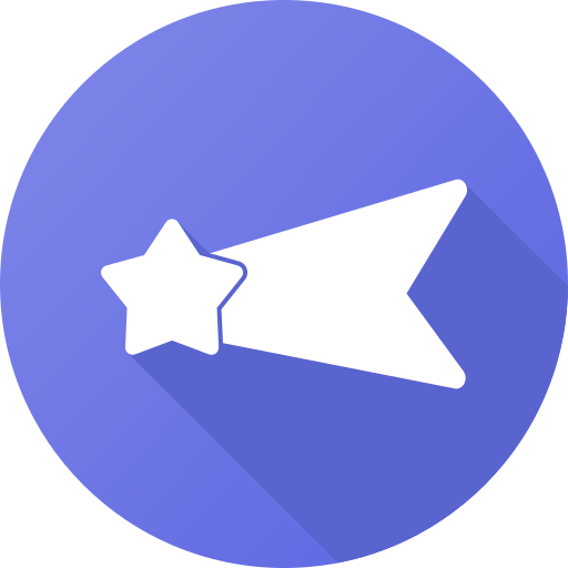 Falling star Generic color fill icon