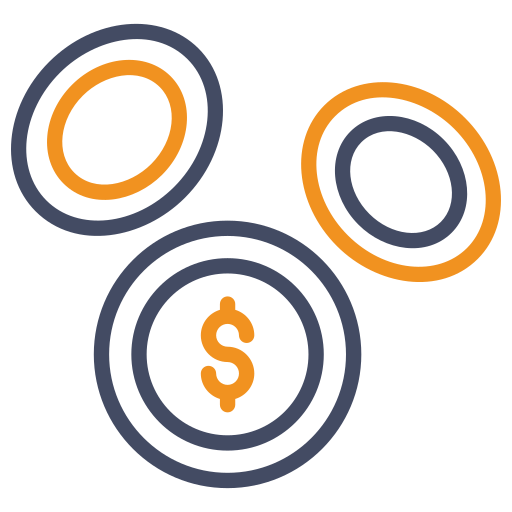 Coins Generic color outline icon