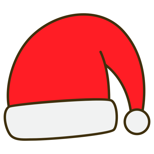gorro navideño Generic color lineal-color icono