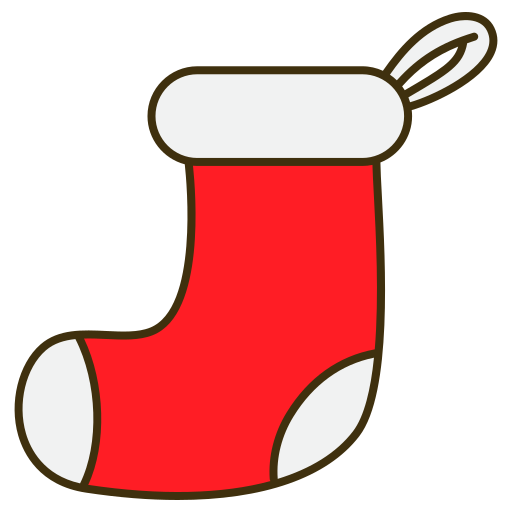 calcetín navideño Generic color lineal-color icono