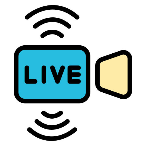 Live stream Generic color lineal-color icon