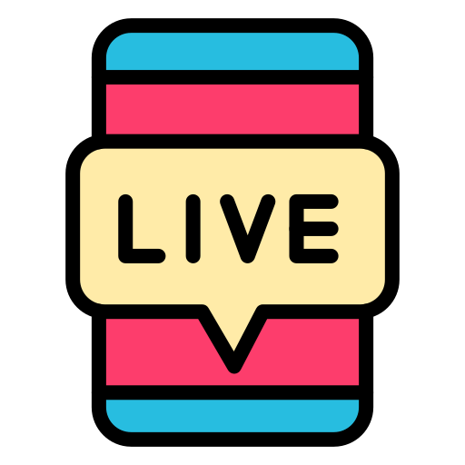 live-Übertragung Generic color lineal-color icon