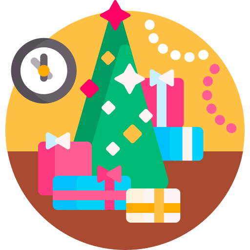 weihnachtsgeschenk Detailed Flat Circular Flat icon