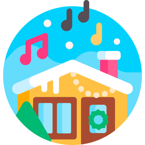クリスマスミュージック Detailed Flat Circular Flat icon
