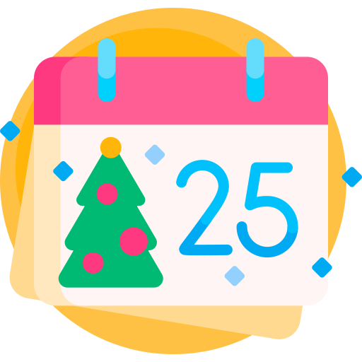 Christmas calendar Detailed Flat Circular Flat icon