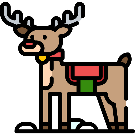 Reindeer Special Lineal color icon