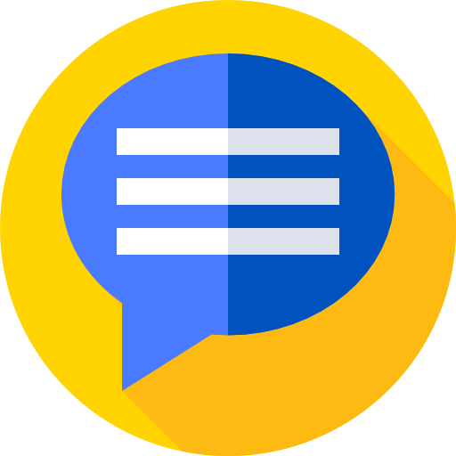 Chat bubble Flat Circular Flat icon