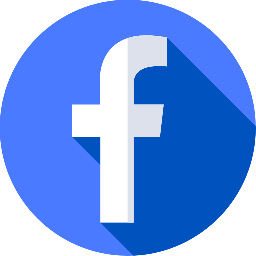 facebook Flat Circular Flat icona