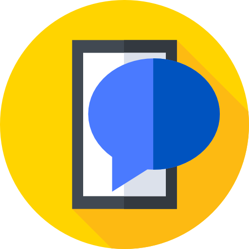 burbuja de chat Flat Circular Flat icono