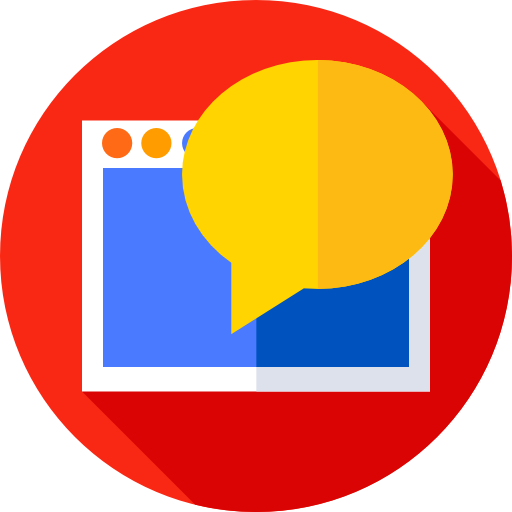Chat Flat Circular Flat icon