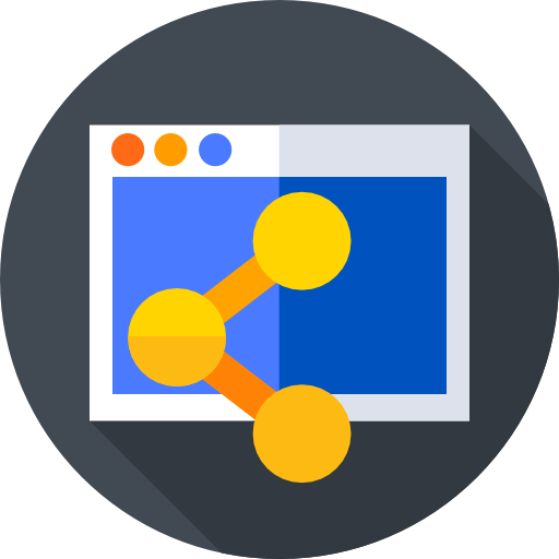 Share Flat Circular Flat icon