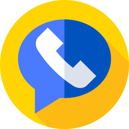 Phone call Flat Circular Flat icon