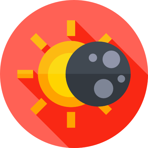 eclipse Flat Circular Flat icono