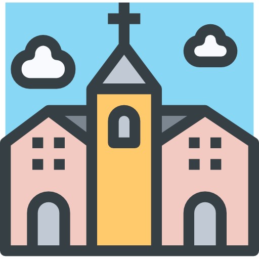iglesia Justicon Lineal Color icono