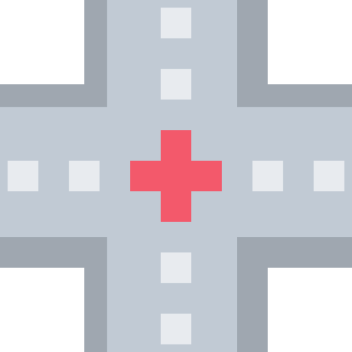Intersection Justicon Flat icon