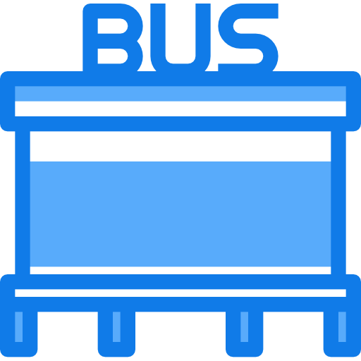 bushaltestelle Justicon Blue icon