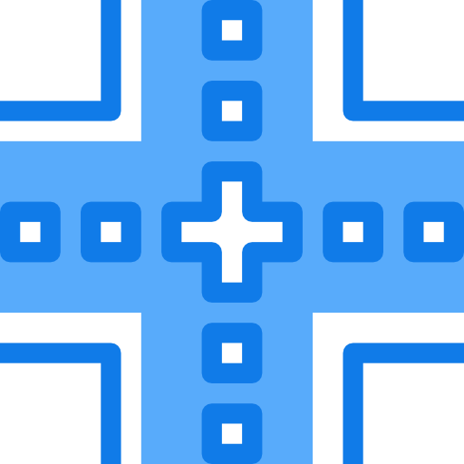 intersección Justicon Blue icono