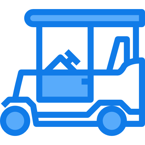 golf cart Justicon Blue icona