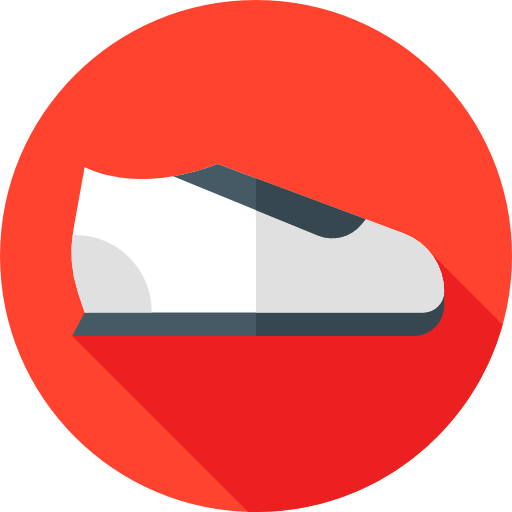 Sneakers Flat Circular Flat icon