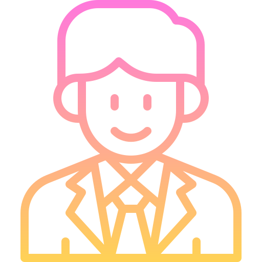 Office worker Generic gradient outline icon