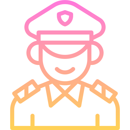 警察 Generic gradient outline icon