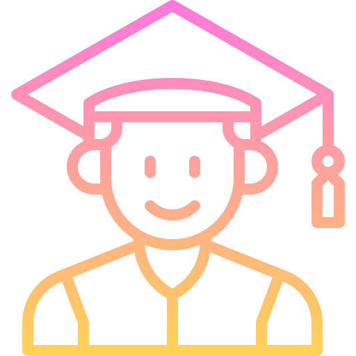 Graduation Generic gradient outline icon