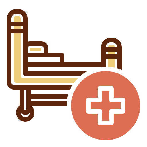 Hospital bed Generic color lineal-color icon