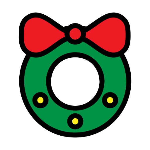 Wreath Generic color lineal-color icon