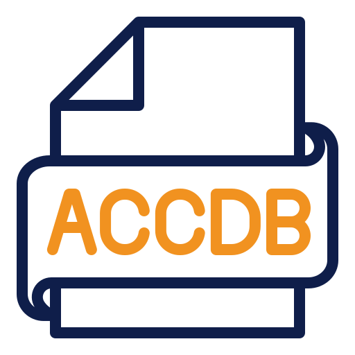 Accdb Generic color outline icon