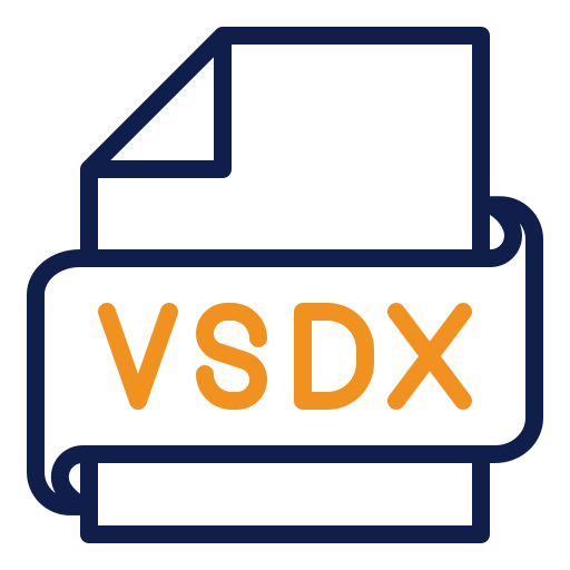 vsdx Generic color outline icono