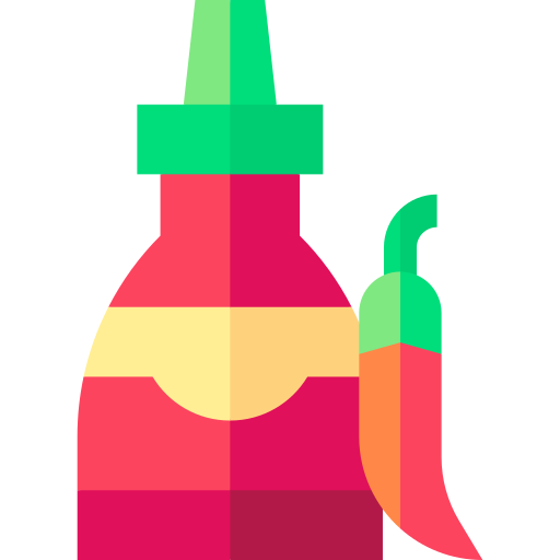 Spicy sauce Basic Straight Flat icon