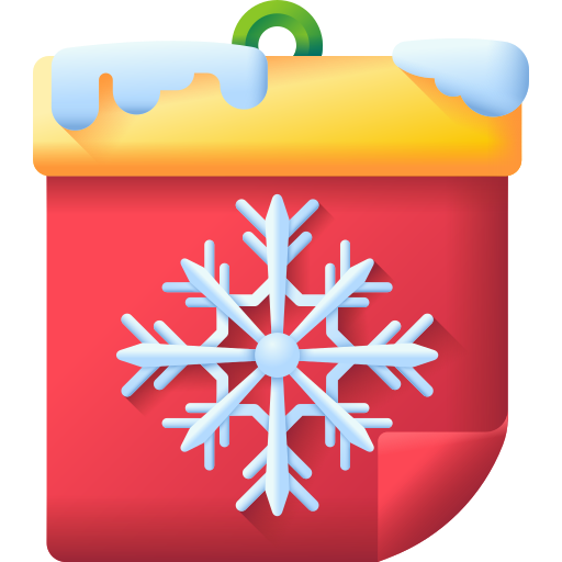 weihnachtskalender 3D Color icon