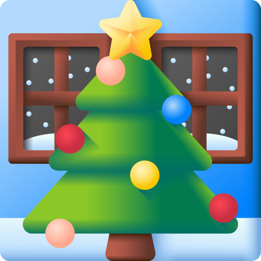 árbol de navidad 3D Color icono