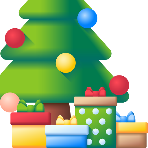 Christmas present 3D Color icon