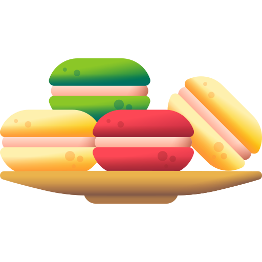 Macaroons 3D Color icon
