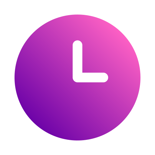 Clock Generic gradient fill icon