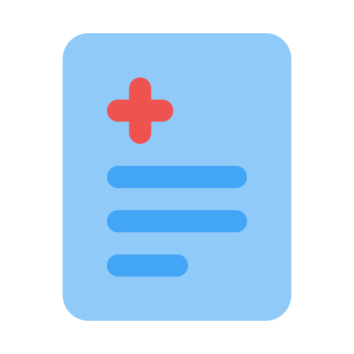 Medical record Generic color fill icon