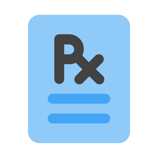 Prescription Generic color fill icon